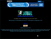 Tablet Screenshot of mightyducks.disneyfansites.com